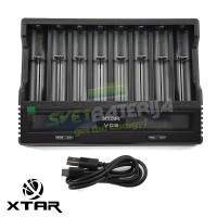XTAR VC8 Punjač Tester 18650 3.6V 3.7v Li-Ion Litijum Punjivih Baterija sa 8 Ležišta