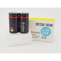 CR123 3V Punjiva Soshine Baterija 3.2V LiFePO4 CR123A 550mAh