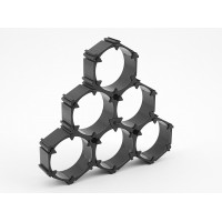 6P Nosač - Hexagon Držač 18650 Li-Ion Baterija Separator